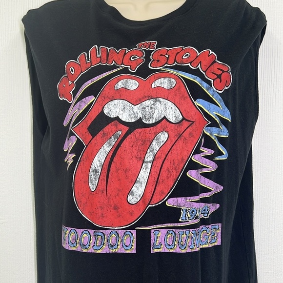 H&M - The Rolling Stones Voodoo Lounge Graphic Sleeveless T Shirt Dress Size S - Picture 4 of 9